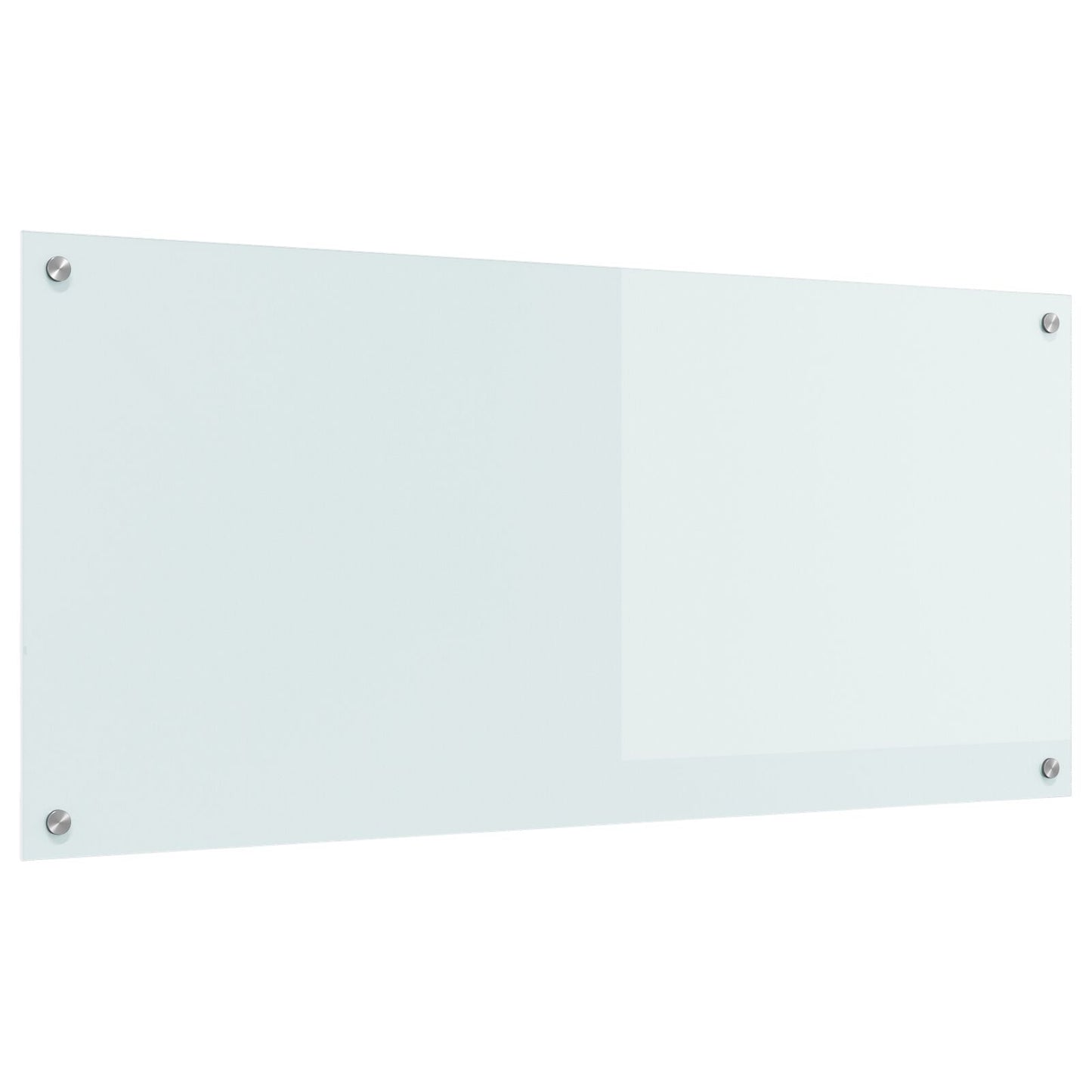 Schienale Cucina Bianco 110X50X0,6 Cm In Vetro Temperato -