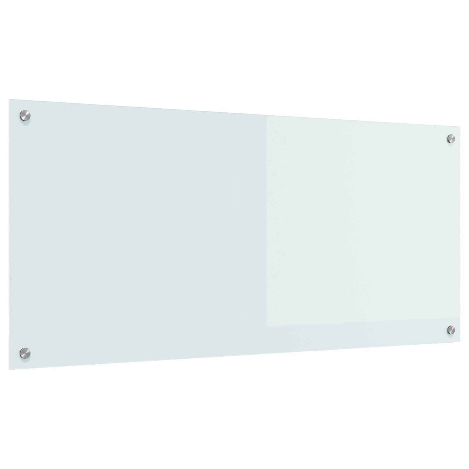 Schienale Cucina Bianco 110X50X0,6 Cm In Vetro Temperato -