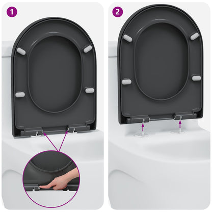 Toilette A Rilascio Rapido Con Chiusura Morbida In Duroplast