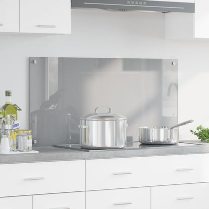 Schienale Cucina Grigio Chiaro 100X50X0,6 Cm In Vetro Temperato