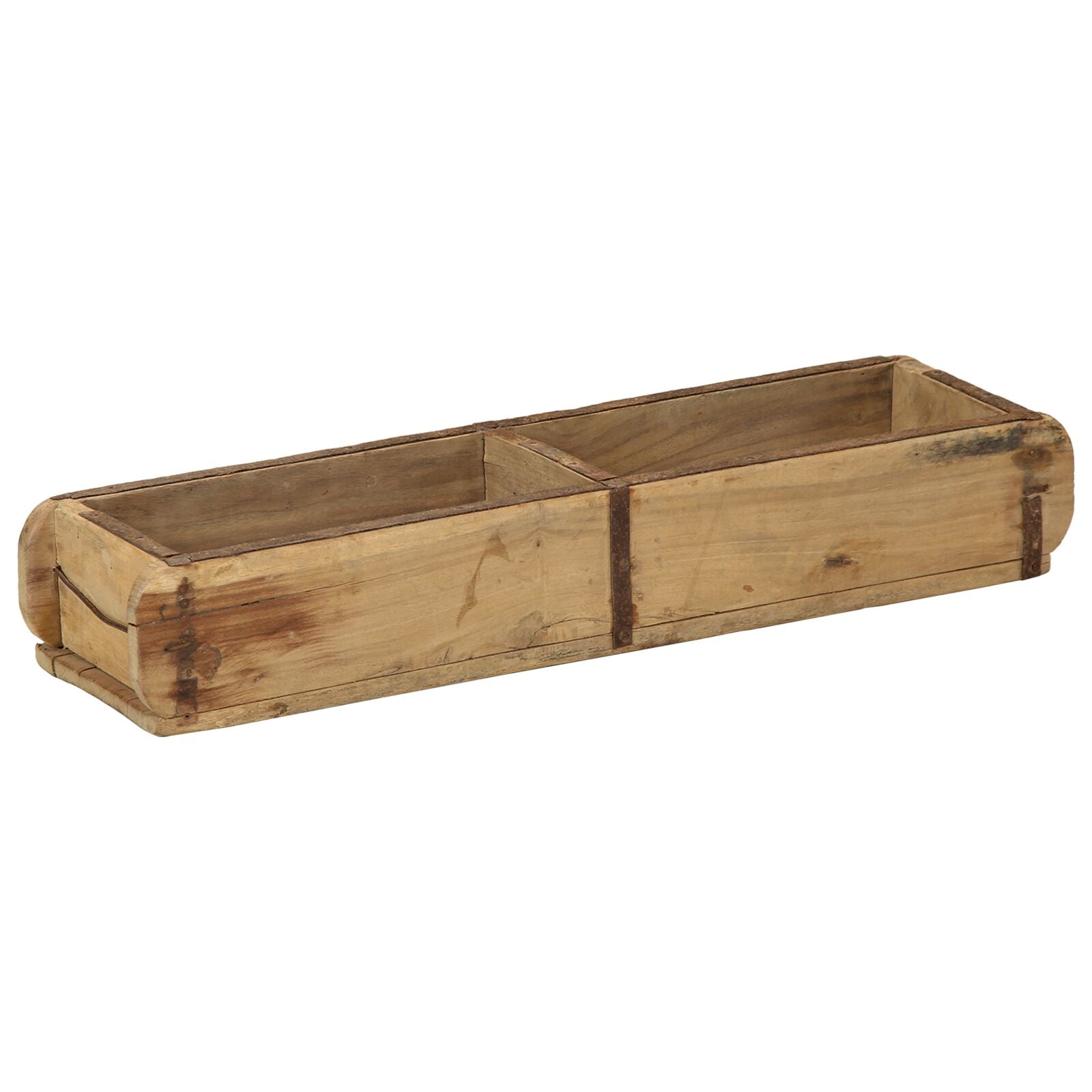 Set Di 4 Vassoi  60,5X15X9 Cm In Legno Riciclato