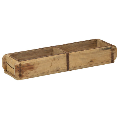 Set Di 4 Vassoi  60,5X15X9 Cm In Legno Riciclato