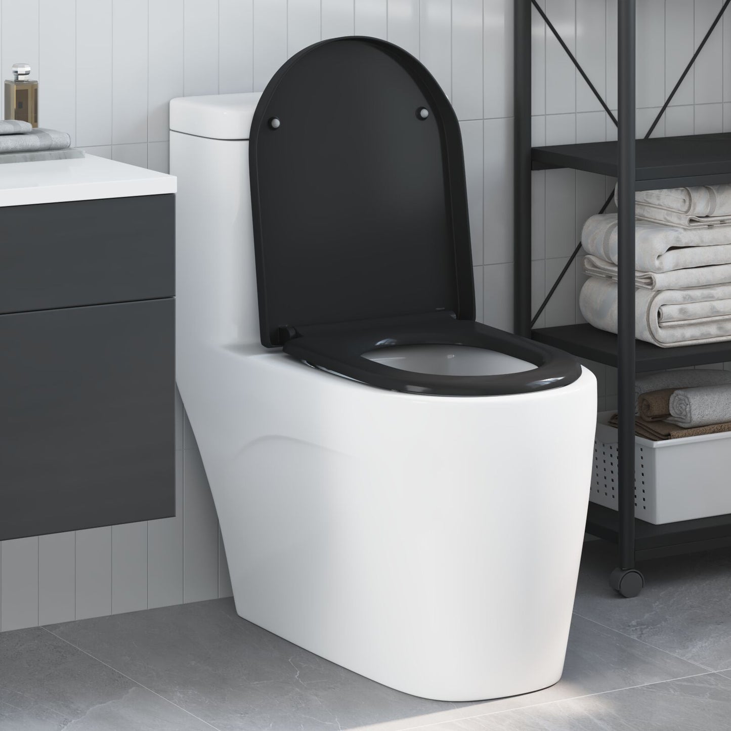 Toilette A Rilascio Rapido Con Chiusura Morbida In Duroplast