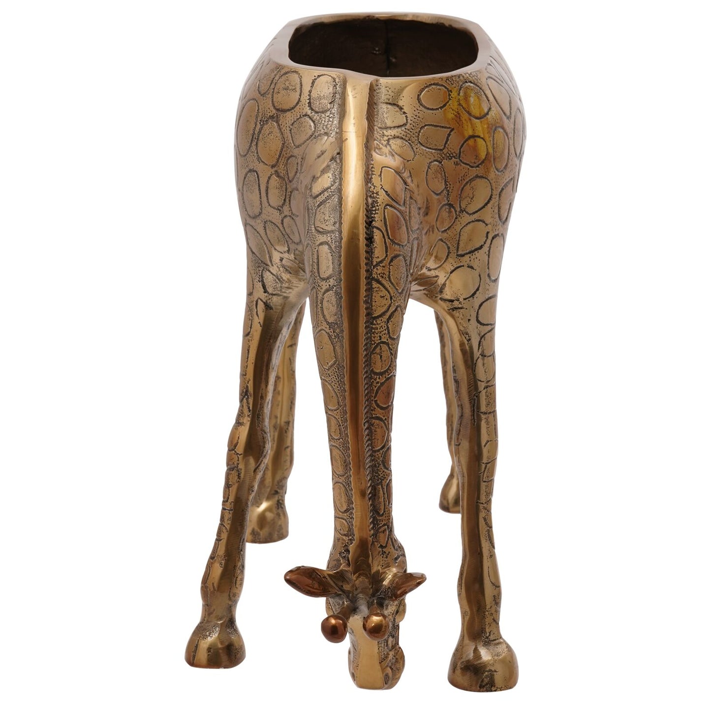 Secchiello Per Ghiaccio A Forma Di Giraffa In Ottone 49X22X39 Cm In Alluminio