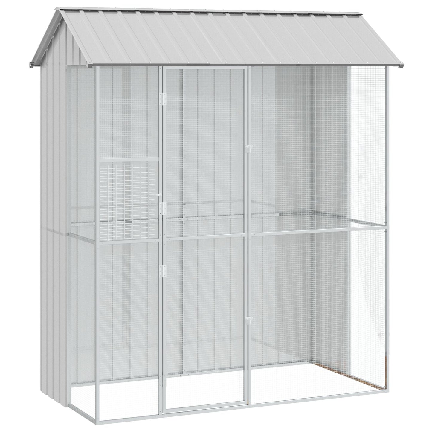 Voliera Per Uccelli  215X110X247 Cm In Acciaio