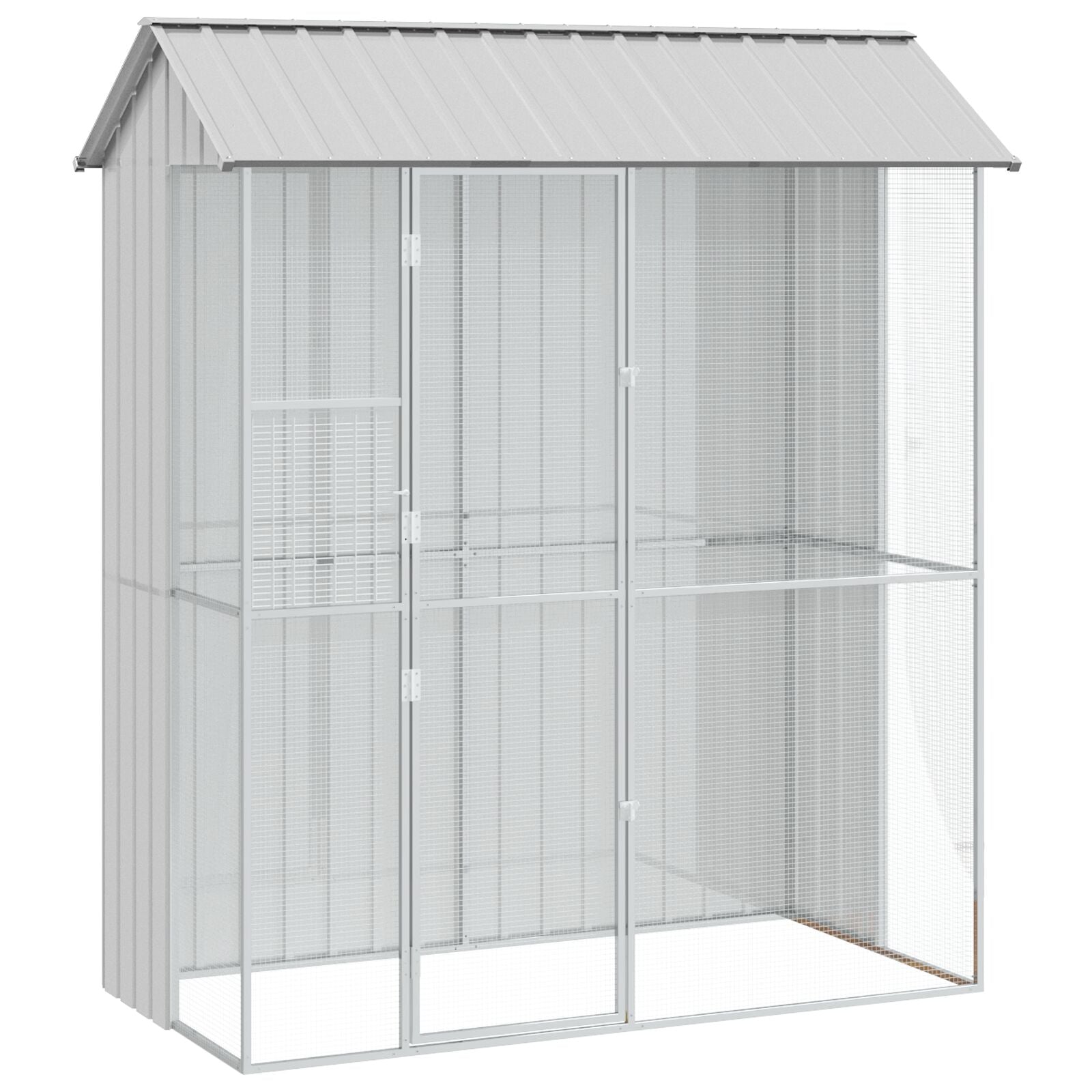 Voliera Per Uccelli  215X110X247 Cm In Acciaio