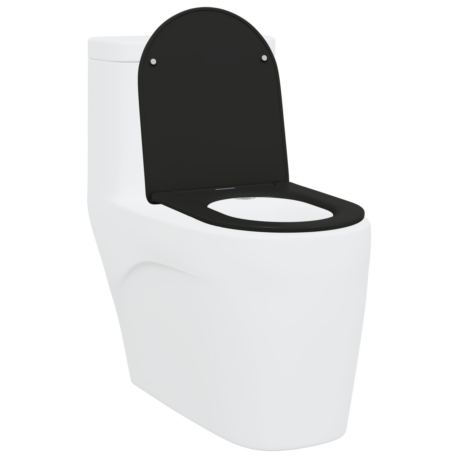 Seggiolino Per Toilette A Rilascio Rapido Con Chiusura Morbida - Duroplast, Nero