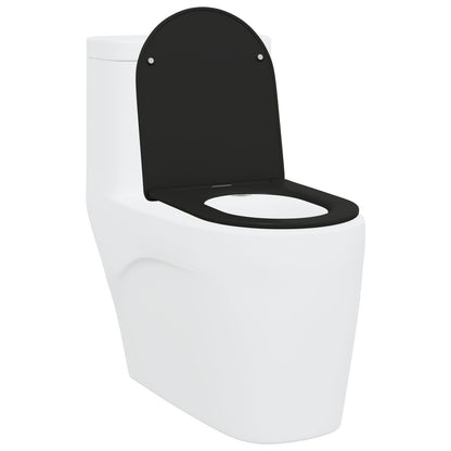Seggiolino Per Toilette A Rilascio Rapido Con Chiusura Morbida - Duroplast, Nero