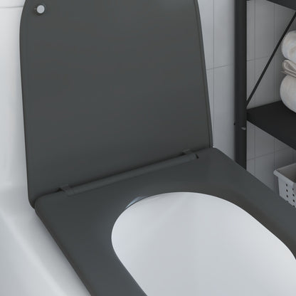 Sedile Del Wc Con Chiusura Morbida In Duroplast Antracite Di