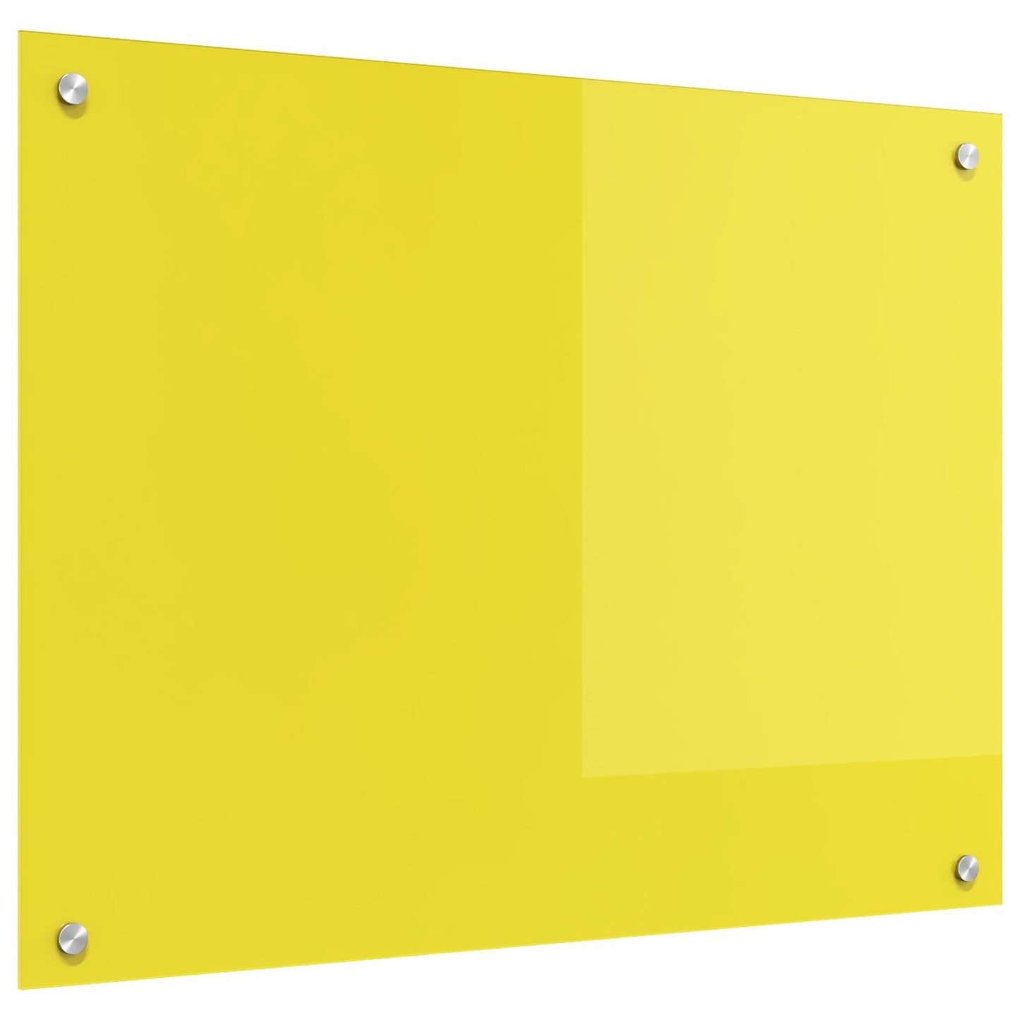 Schienale Da Cucina Giallo 80X60X0,6 Cm In Vetro Temperato