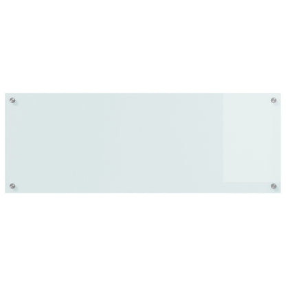 Schienale Cucina Bianco 110X40X0,6 Cm Vetro Temperato