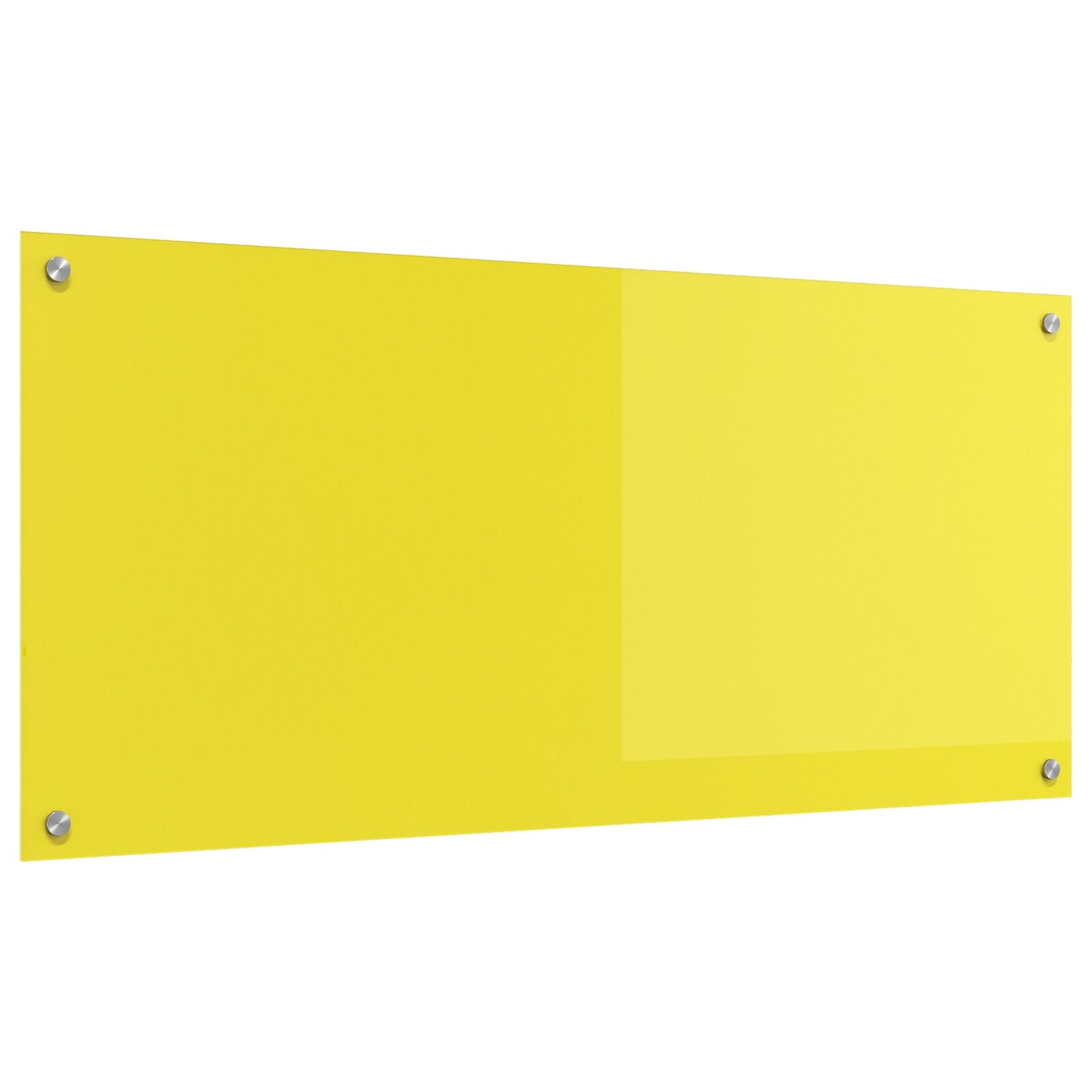Schienale Da Cucina Giallo 110X50X0,6 Cm In Vetro Temperato