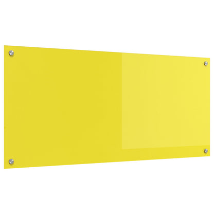 Schienale Da Cucina Giallo 110X50X0,6 Cm In Vetro Temperato
