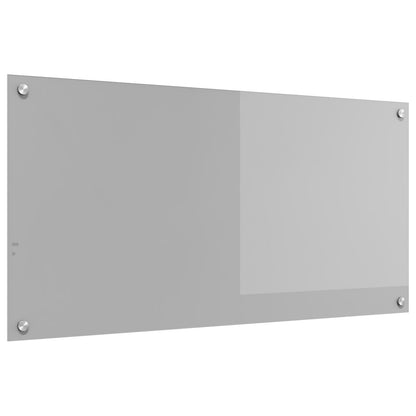 Schienale Cucina Grigio Chiaro 100X50X0,6 Cm In Vetro Temperato