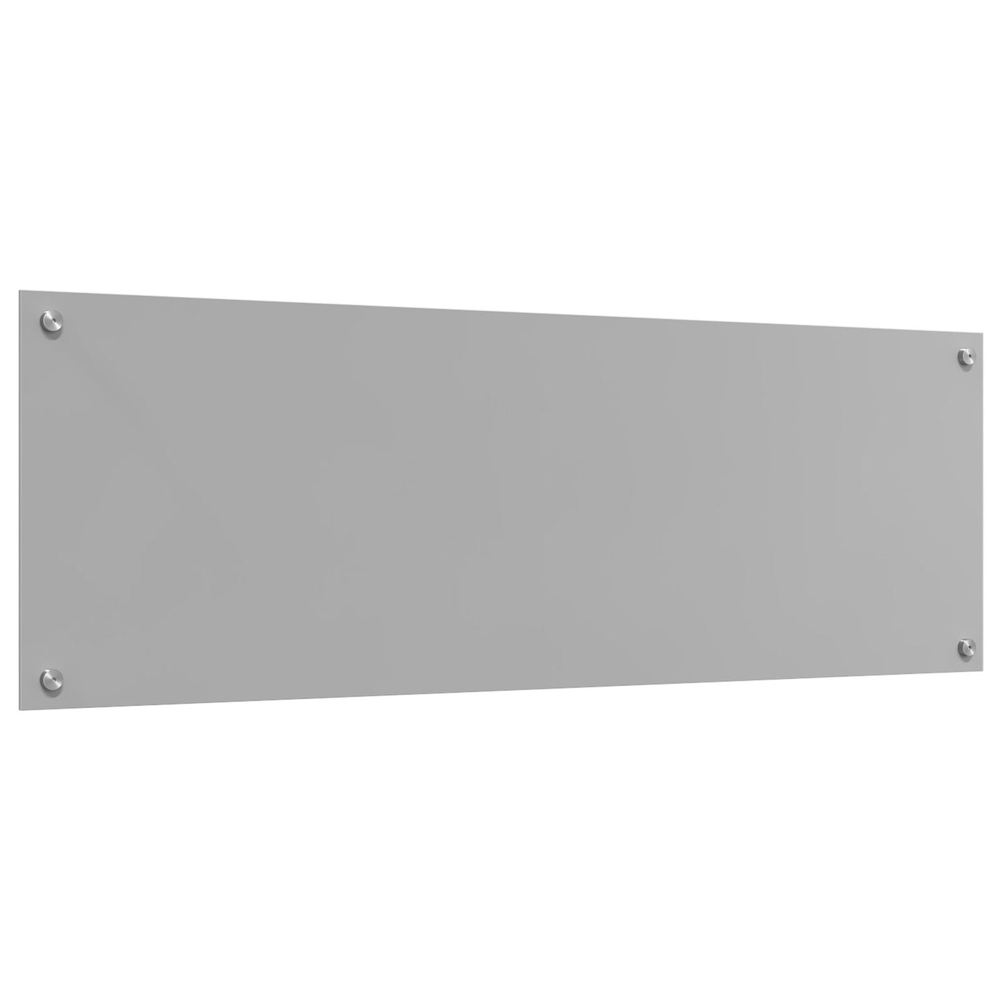 Schienale Cucina Grigio Chiaro 120X40X0,6 Cm Vetro Temperato