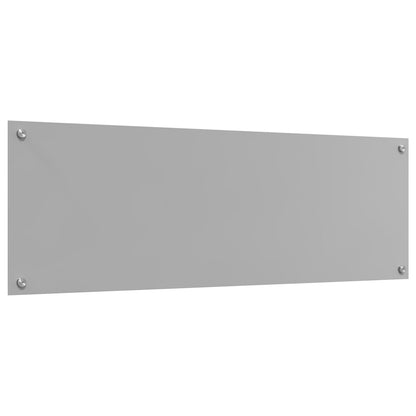 Schienale Cucina Grigio Chiaro 120X40X0,6 Cm Vetro Temperato