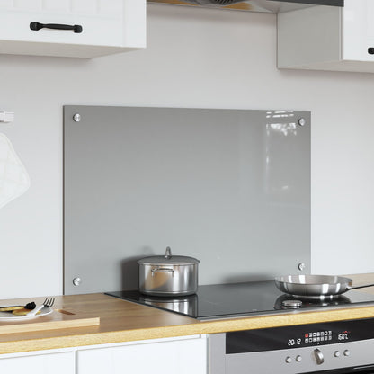 Schienale Cucina Grigio Chiaro 80X50X0,6 Cm In Vetro Temperato