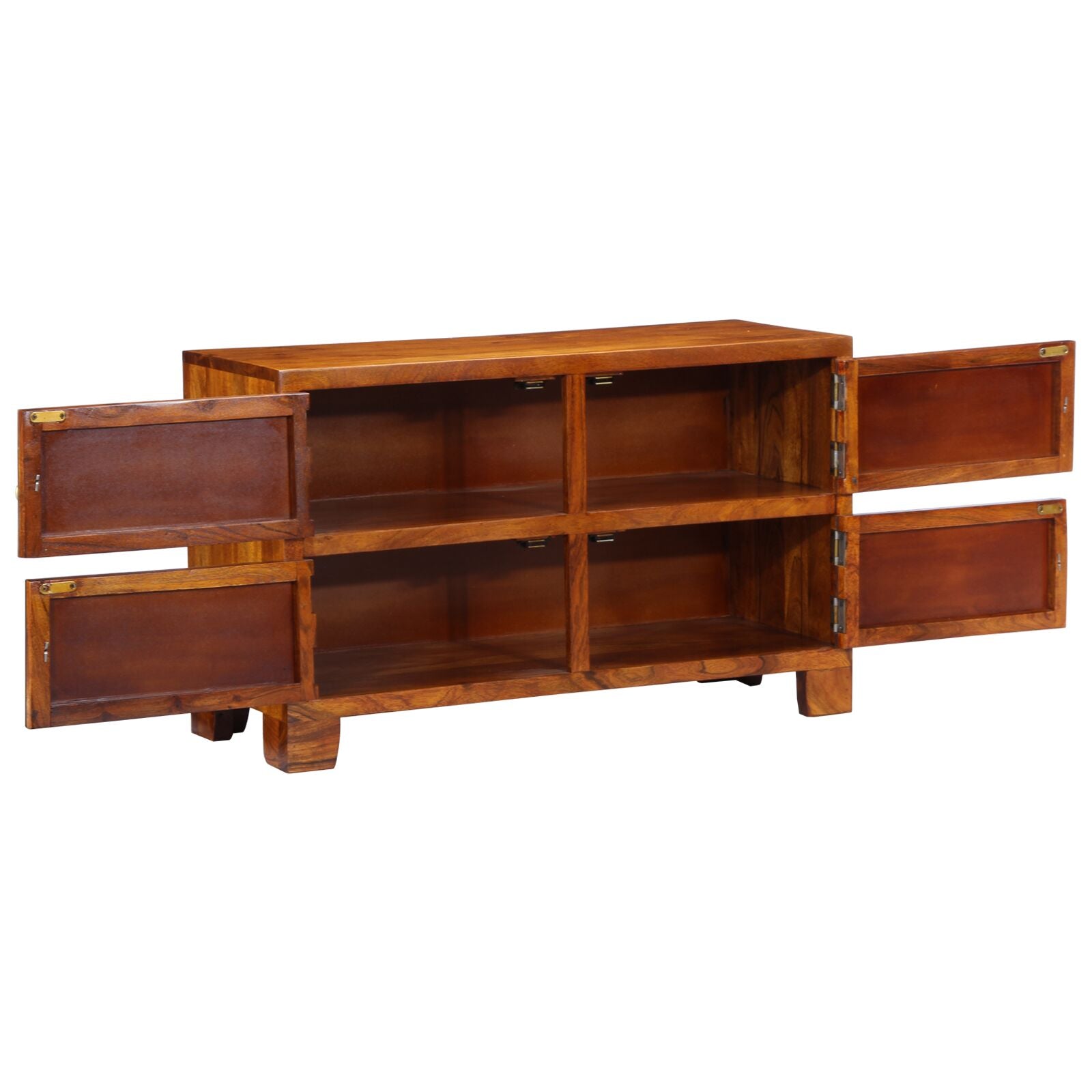 Scarpiera  90X35X55 Cm In Legno Massello Di Acacia