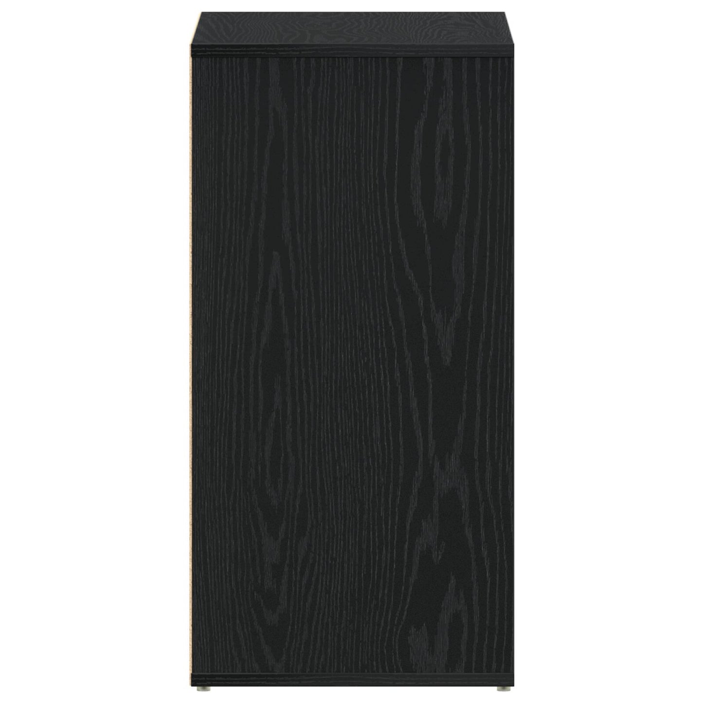 Mobiletto Per Scarpe  Nero Rovere 60X35X70 Cm In Legno Ingegnerizzato