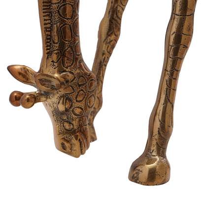 Secchiello Per Ghiaccio A Forma Di Giraffa In Ottone 49X22X39 Cm In Alluminio