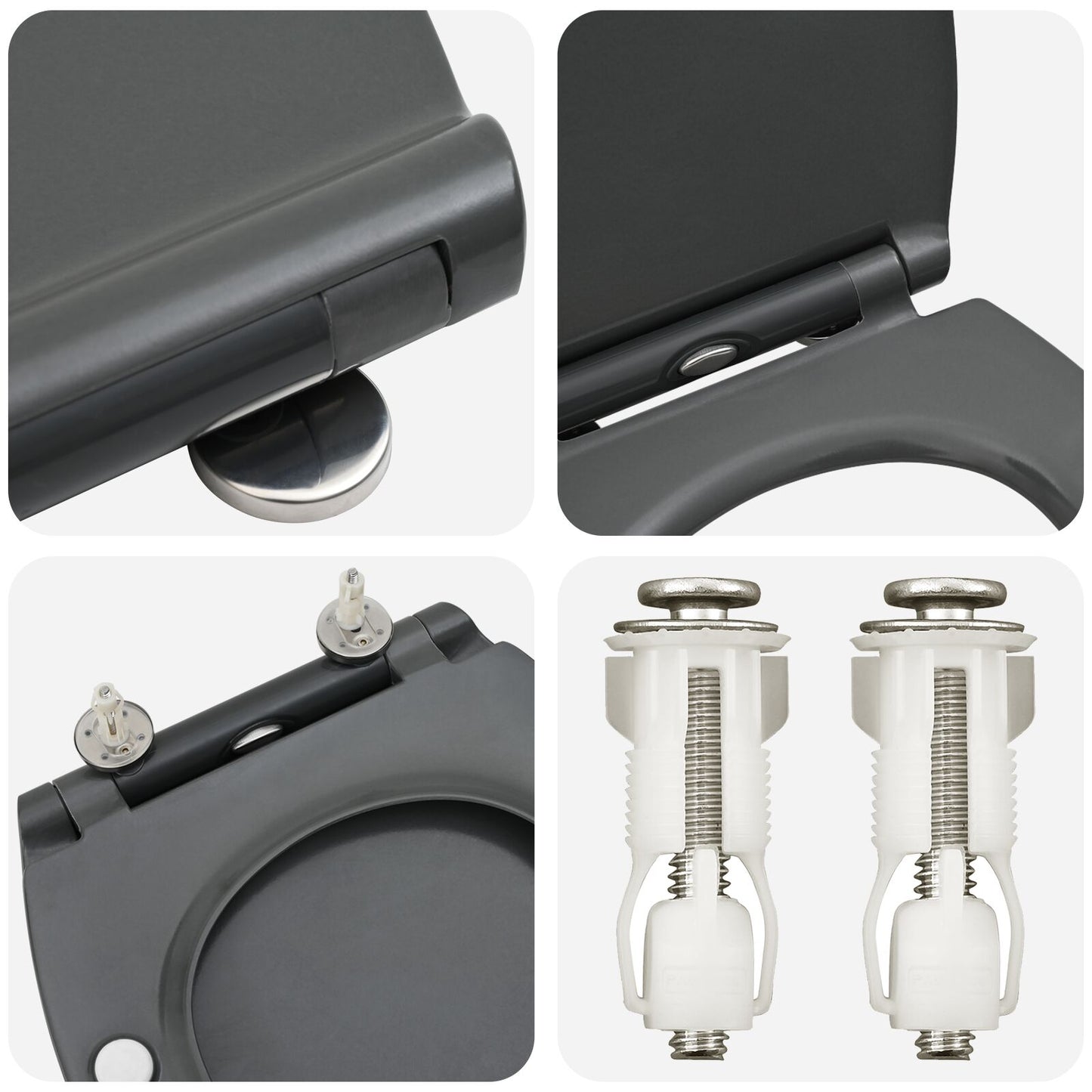 Toilette A Rilascio Rapido  Con Chiusura Morbida In Duroplast