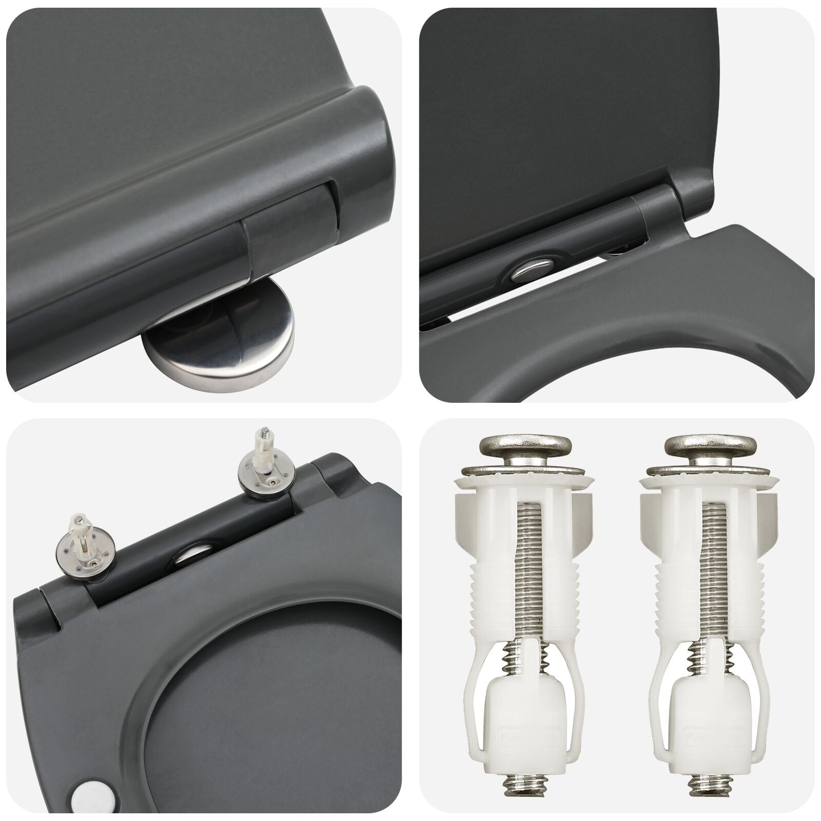 Toilette A Rilascio Rapido  Con Chiusura Morbida In Duroplast