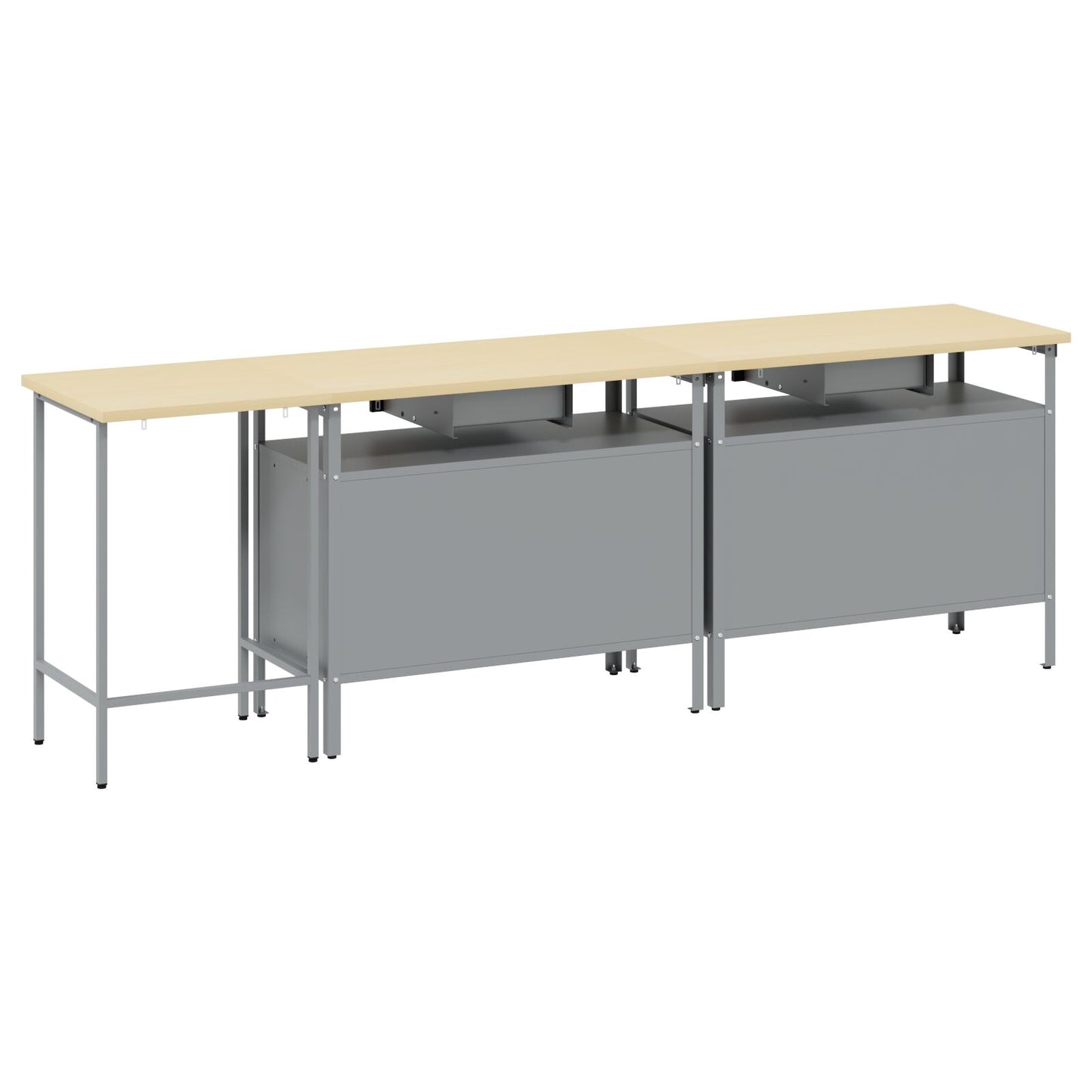 Set Di Panchine Da Lavoro In Acciaio Rosso Rosso