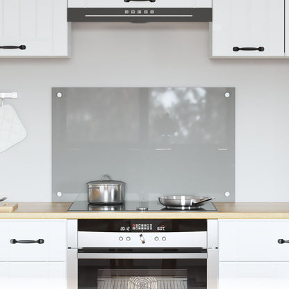 Schienale Cucina Grigio Chiaro 80X50X0,6 Cm In Vetro Temperato