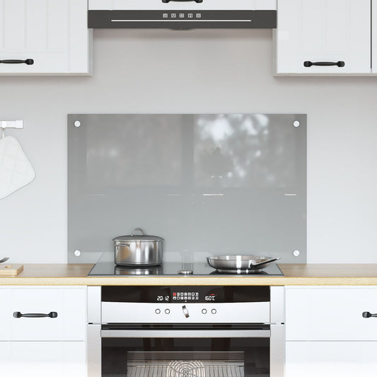 Schienale Cucina Grigio Chiaro 80X50X0,6 Cm In Vetro Temperato