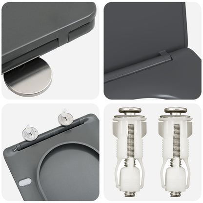Sedile Del Wc Con Chiusura Morbida In Duroplast Antracite Di