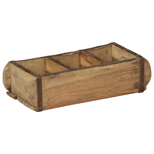 Vassoio 30X14X9 Cm Legno Massello Riciclato
