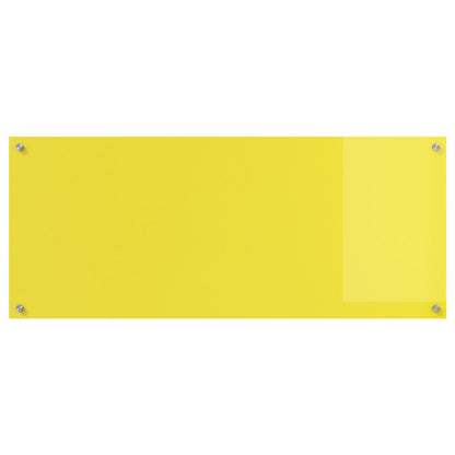 Schienale Cucina Giallo 120X50X0,6 Cm In Vetro Temperato