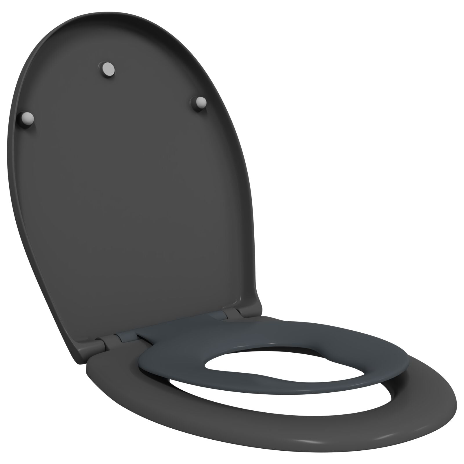 Sedile Per Toilette Familiare Con Sedile Per Bambini Sgancio Rapido In Duroplast