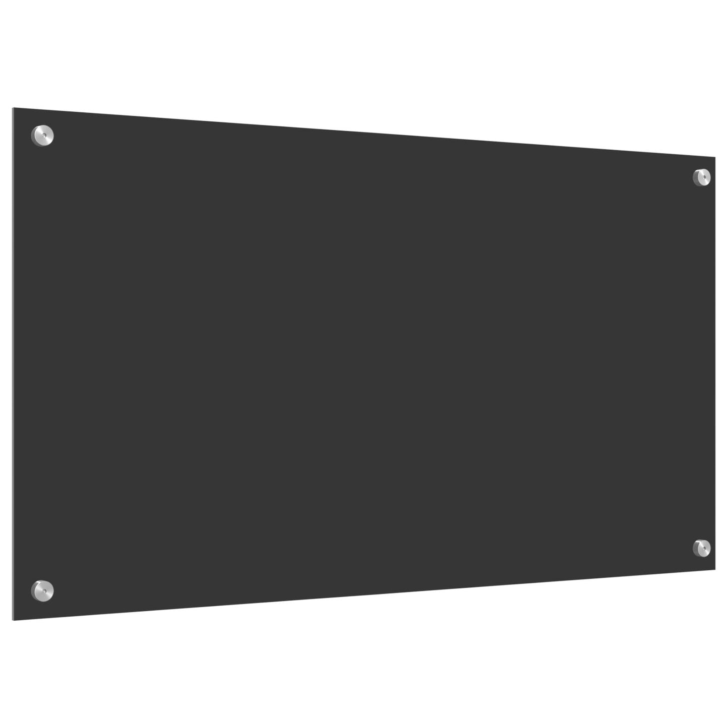 Paravento Da Cucina Grigio Scuro 90X50X0,6 Cm In Vetro Temperato
