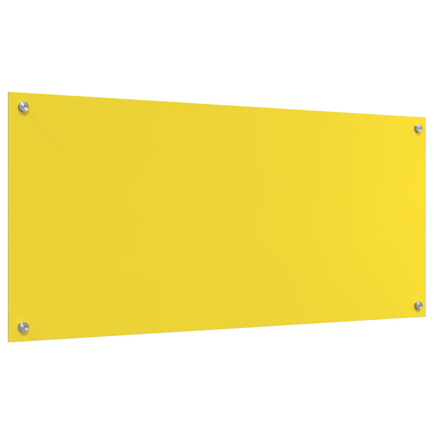 Schienale Da Cucina Giallo 110X50X0,6 Cm In Vetro Temperato