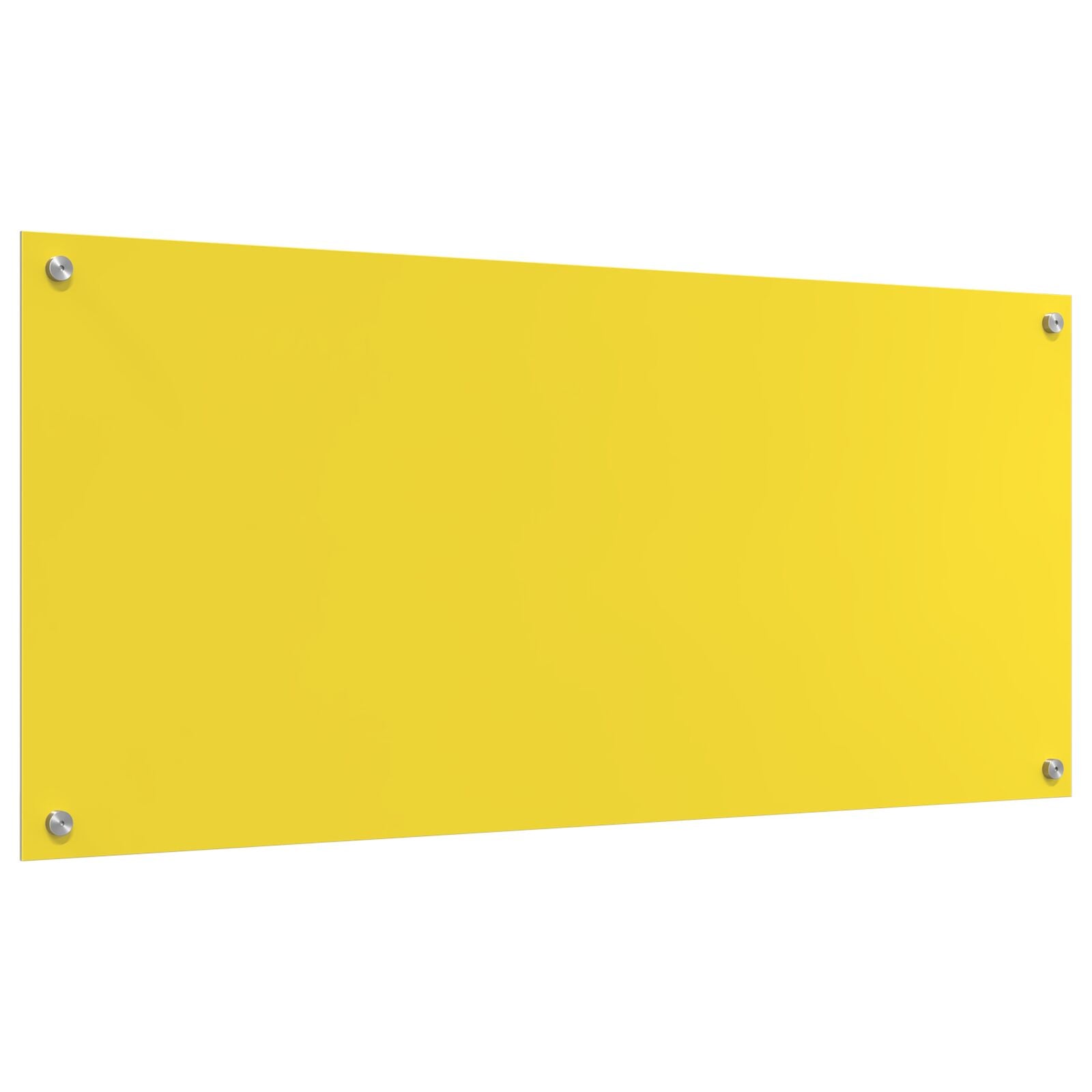 Schienale Da Cucina Giallo 110X50X0,6 Cm In Vetro Temperato
