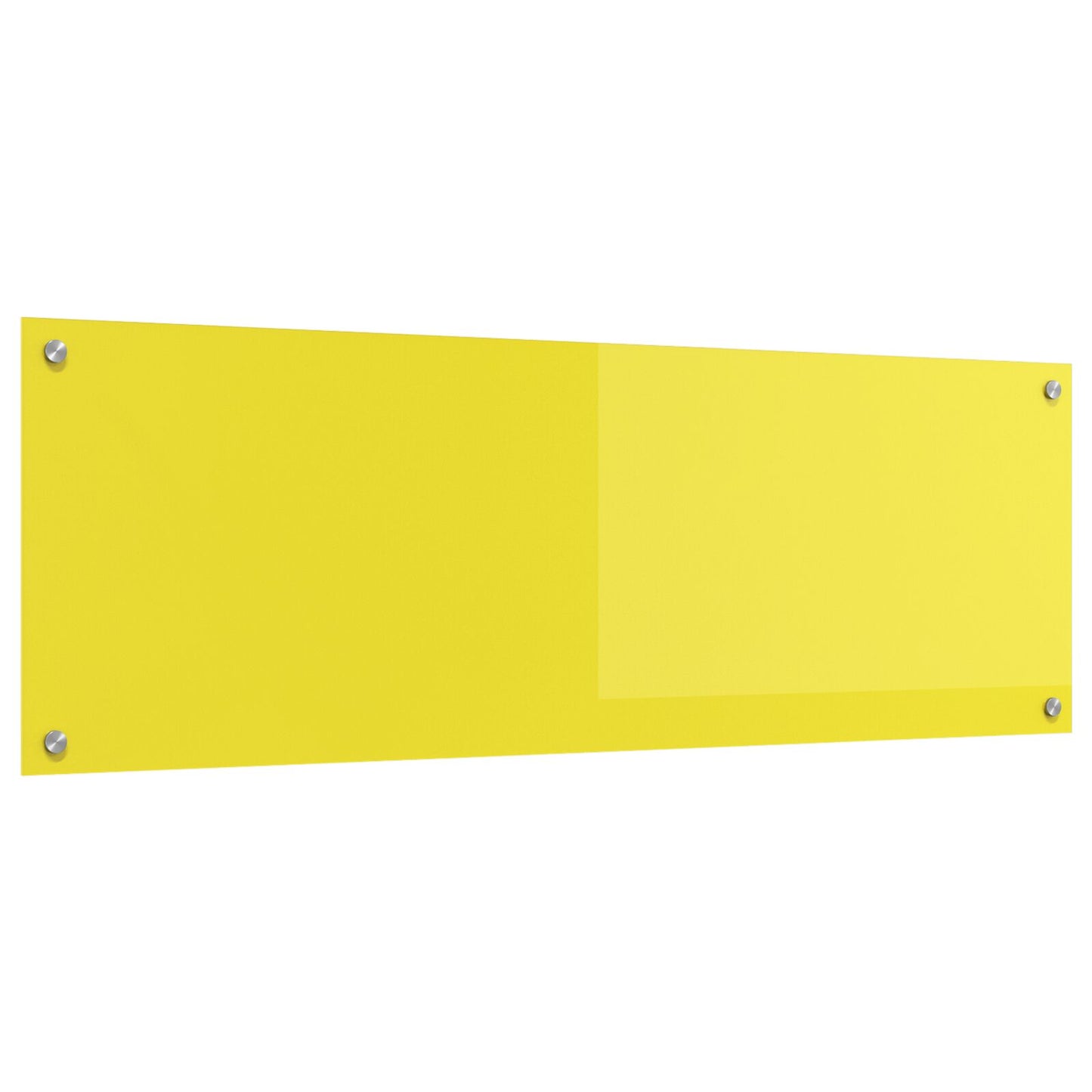 Schienale Da Cucina  Giallo 120X40X0,6 Cm In Vetro Temperato