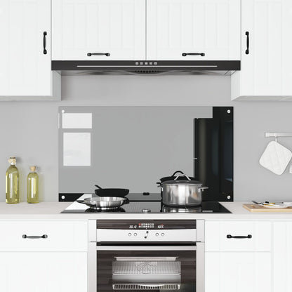 Schienale Cucina  Nero 110X60X0,6 Cm In Vetro Temperato