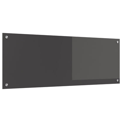 Schienale Da Cucina  Grigio Scuro 110X40X0,6 Cm In Vetro Temperato