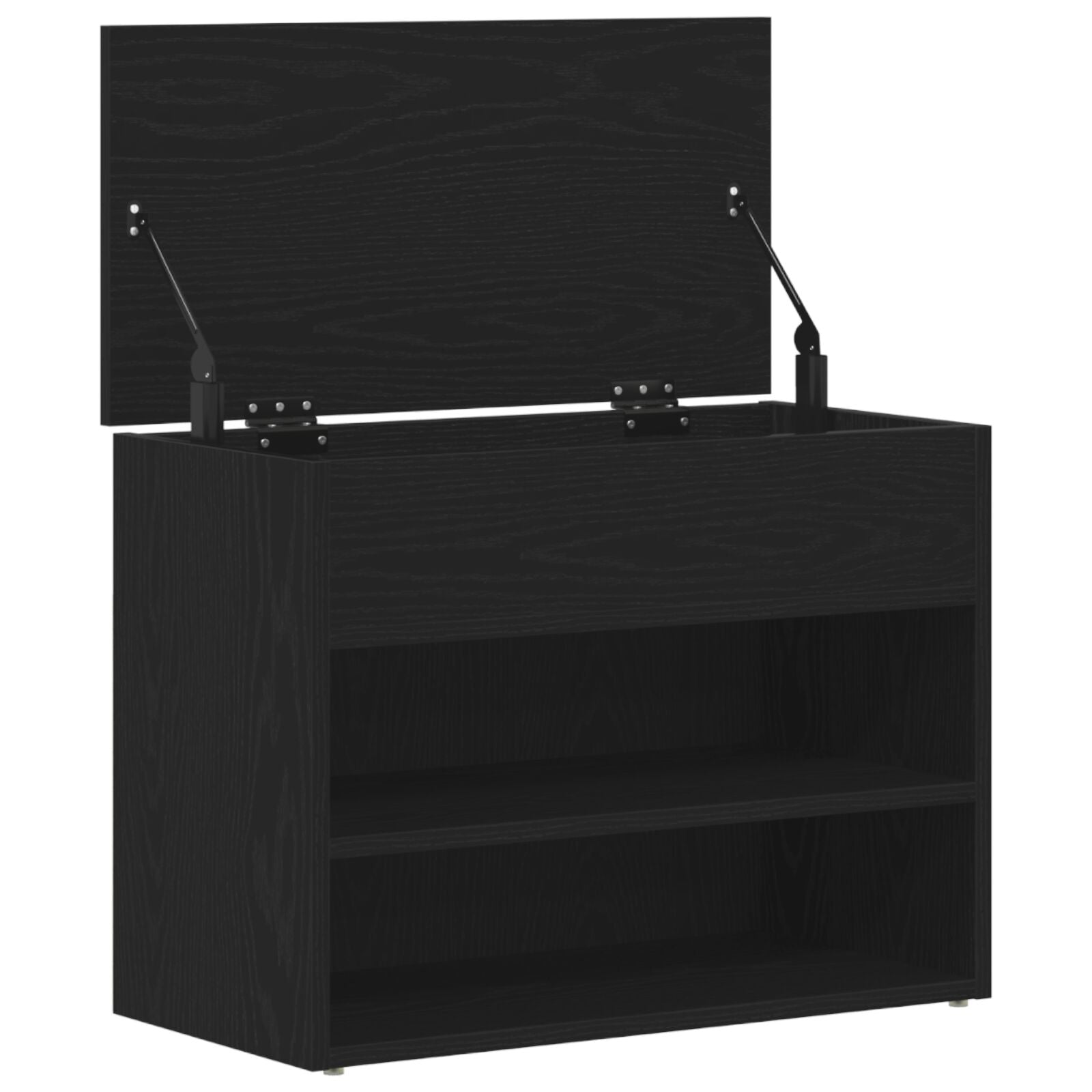 Panca Hall  In Nero Rovere 60X30X45 Cm In Legno Ingegnerizzato