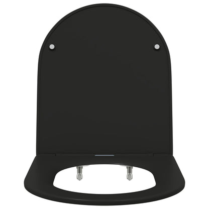 Seggiolino Per Toilette A Rilascio Rapido Con Chiusura Morbida - Duroplast, Nero