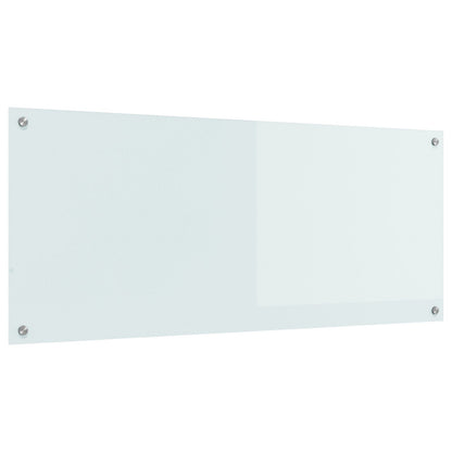 Schienale Cucina  Bianco 120X50X0,6 Cm Vetro Temperato
