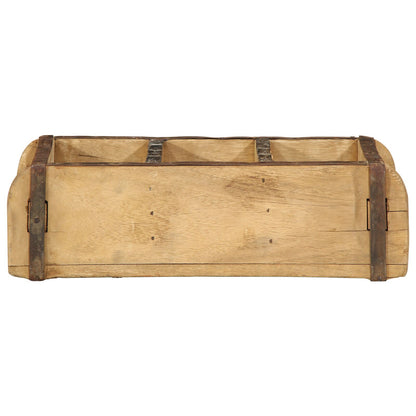 Vassoio 30X14X9 Cm Legno Massello Riciclato