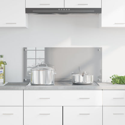 Schienale Cucina  Grigio Chiaro 90X40X0,6 Cm In Vetro Temperato