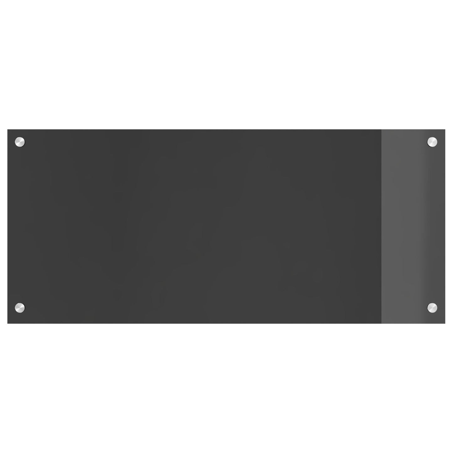 Schienale Per Cucina  Grigio Scuro 90X40X0,6 Cm In Vetro Temperato