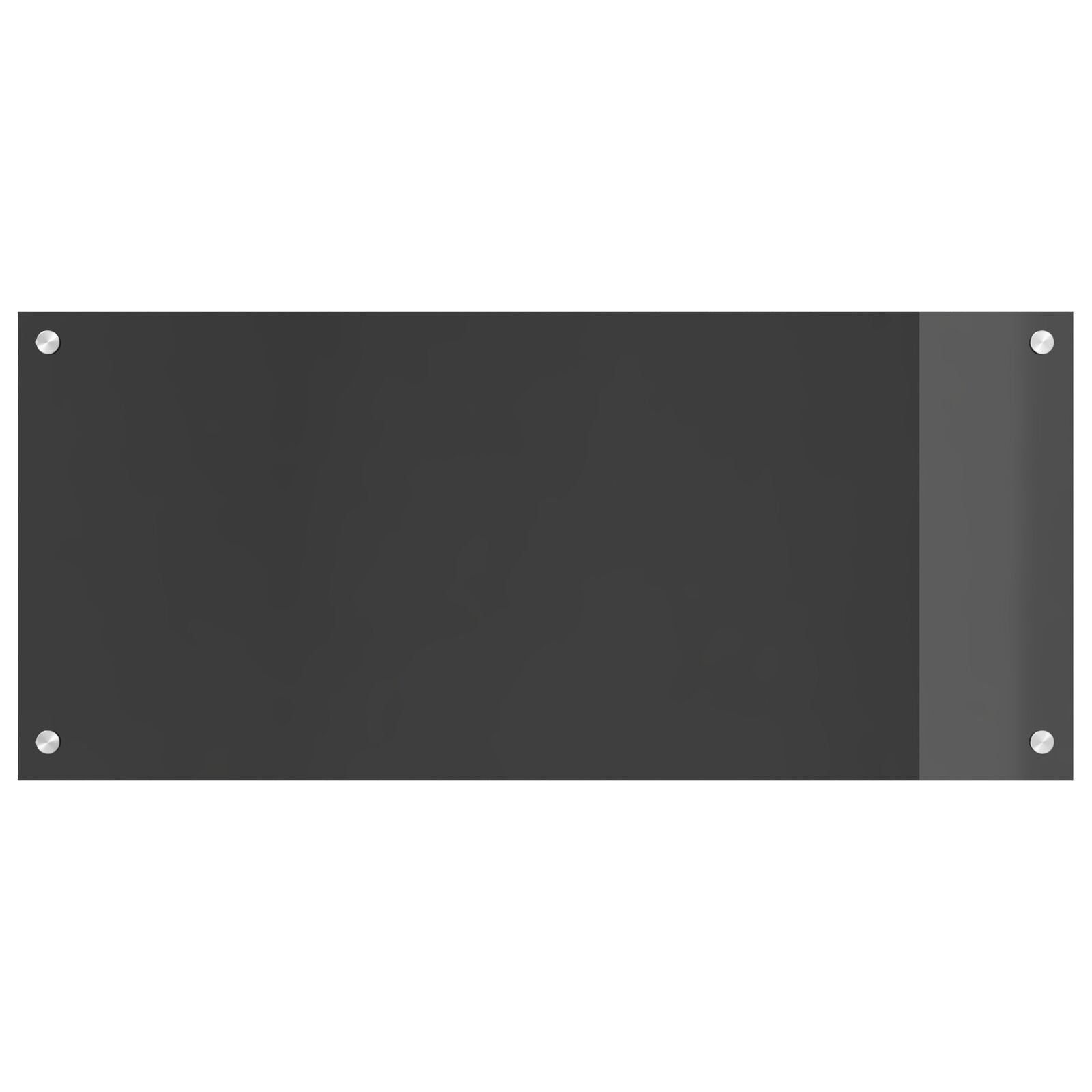 Schienale Per Cucina  Grigio Scuro 90X40X0,6 Cm In Vetro Temperato