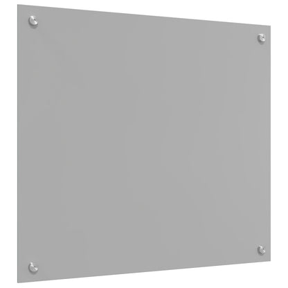 Pannello Cucina  Grigio Chiaro 70X60X0,6 Cm Vetro Temperato