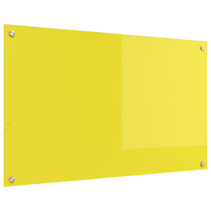 Schienale Cucina Giallo 100X60X0,6 Cm In Vetro Temperato Di