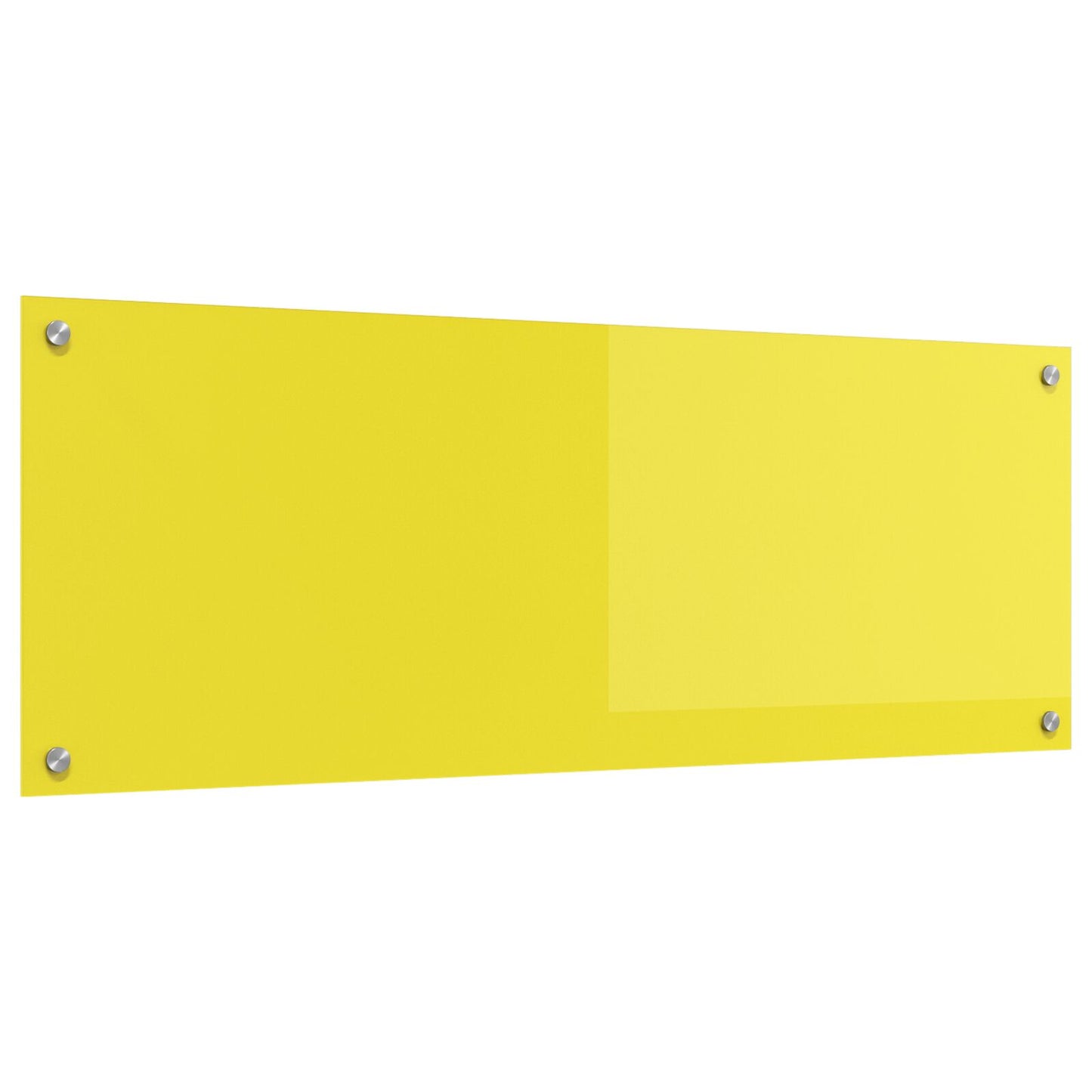 Schienale Da Cucina Giallo 110X40X0,6 Cm Vetro Temperato