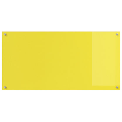 Schienale Da Cucina  Giallo 120X60X0,6 Cm In Vetro Temperato